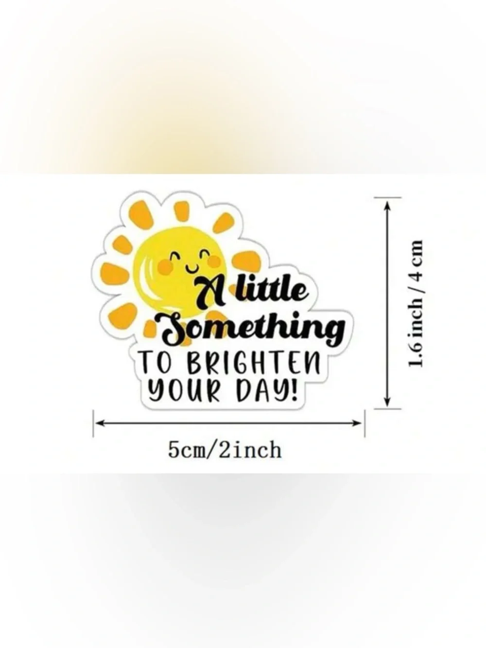 🌈 “A Little Something to Brighten Your Day” Stickers